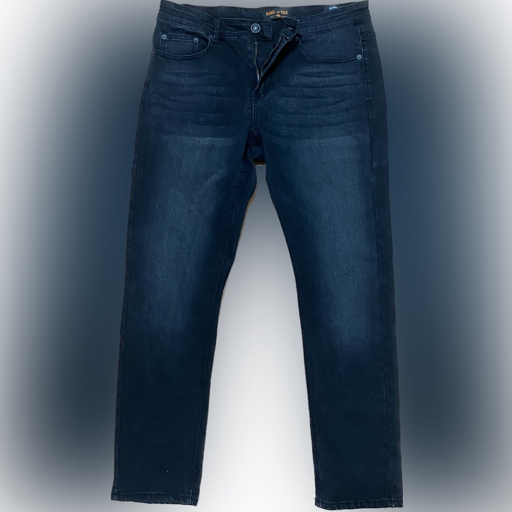Ring of Fire Black Denim Jeans 34x30